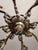 Vintage Louis XV Silvered Hand-Painted Carved Wood Eight-Arm Chandelier with Floral Motifs, Italy, 1920s For Sale - Image 9 of 18