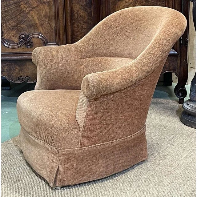 Brown Vintage Toad Chair, 1950s For Sale - Image 8 of 11