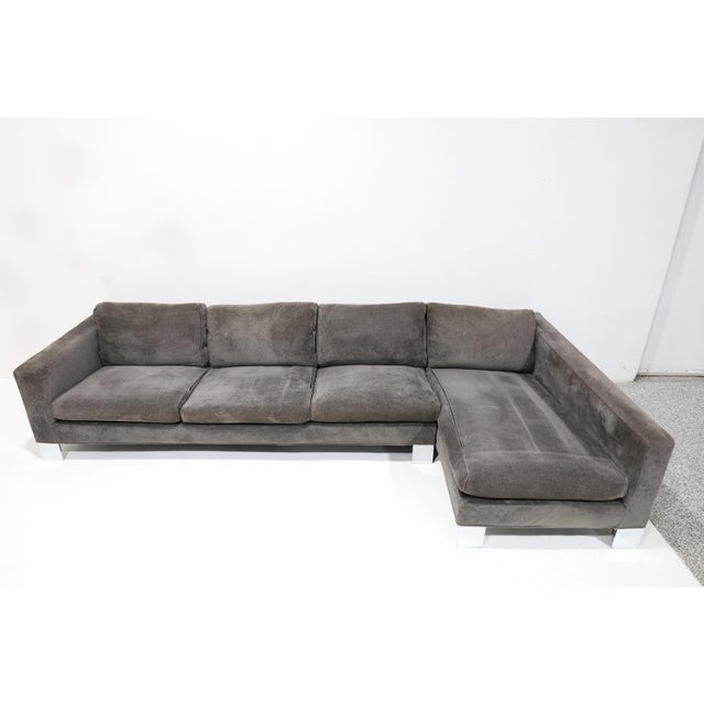 Gray Minotti Sectional Sofa Designed by Rodolfo Dordino, Italian For Sale - Image 8 of 9