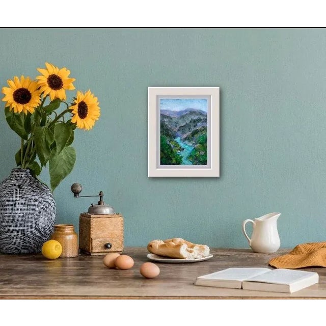 Quiet Places & Journeys — Eel River, Willits California Original oil painting by L. Haas, 5 x 7 in unframed primed...