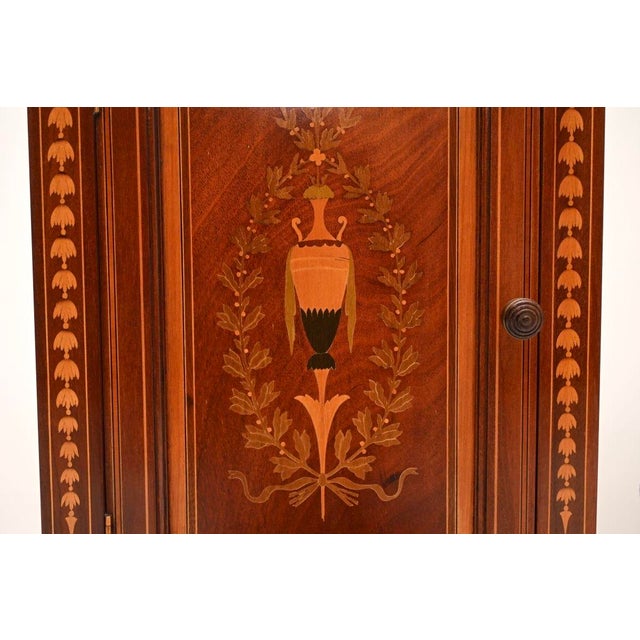 Antique Edwardian Inlaid Bedside Cabinets, 1900, Set of 2 For Sale - Image 10 of 11