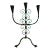 1950 Hand Wrought Iron Candle Holder For Sale