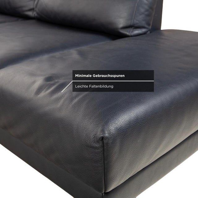 Black Leather HS.420 Corner Sofa from Hülsta For Sale - Image 6 of 13