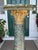 Fine Antique 1800s Verde Antico Marble Column Pedestal Ft. Gilded Corinthian Capital For Sale - Image 11 of 15