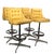 Metal Set of Four Swivel Bar Stools by Daystrom C. 1979 For Sale - Image 7 of 14