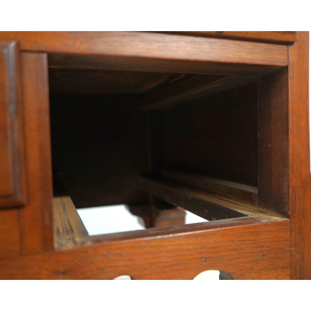 Vintage Bench Made Delaware Valley Chippendale Style Walnut Lowboy For Sale - Image 17 of 18