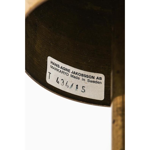 Gold Ceiling Lamp in Brass and Glass attributed to Hans-Agne Jakobsson, 1960s For Sale - Image 8 of 9