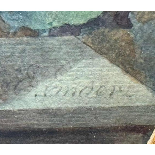 Eduard Ender, Portrait of a Young Lady, 19th Century, Watercolor For Sale - Image 5 of 9