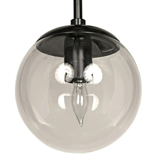 Noir NOIR Pluto Chandelier, Large, Black Iron For Sale - Image 4 of 5