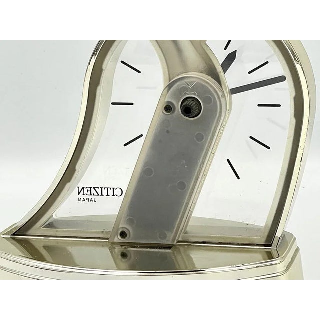 1980s Postmodern Japan Citizen Table Clock, 1980s For Sale - Image 5 of 8