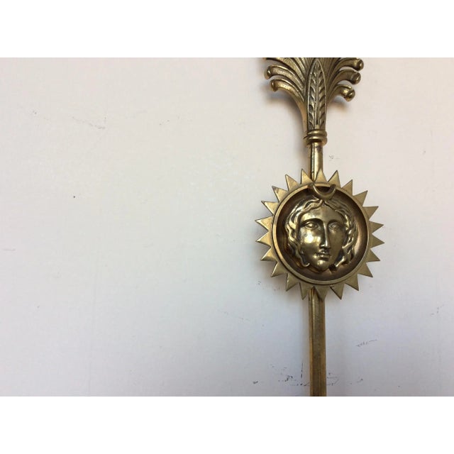 Metal Empire Three Light Candle Wall Sconces - A Pair For Sale - Image 7 of 9