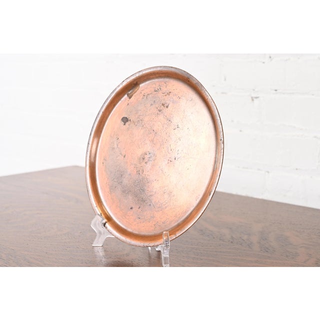 Art Deco Roycroft Arts & Crafts Copper Charger Plate or Tray, Circa 1900 For Sale - Image 3 of 8