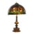 20th Century Bronze / Leaded Glass Shade Table Lamp For Sale