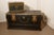 French Country House Leather and Brass Bound Chest For Sale - Image 3 of 10
