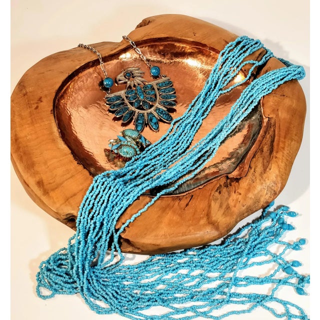 Late 20th Century Vintage Copper Wood Bowl For Sale - Image 10 of 13