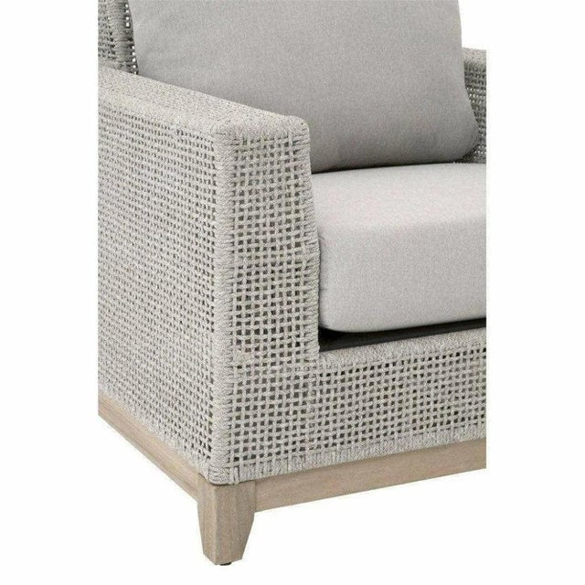 Textile Tropez Olefin Fabric Outdoor Sofa Chair by Essentials for Living For Sale - Image 7 of 7