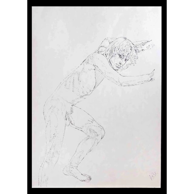 Portrait of a boy is an original drawing on pencil realized by Anthony Roaland in 1980. Hand-signed and dated by the...