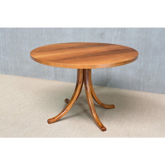 Sculptural Round Dining Table in Walnut by Osvaldo Borsani for Atelier Borsani Varedo, 1945 For Sale - Image 15 of 15