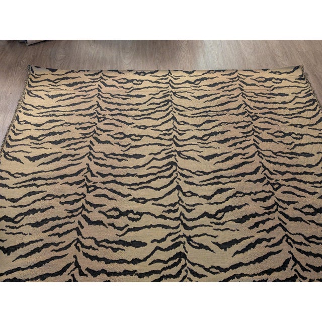 Vintage 1990s Lee Jofa "Tiger" Heavyweight Woven Jacquard Upholstery Fabric - 2.86 Yards For Sale - Image 11 of 12