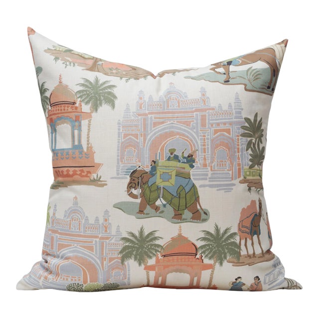 22" Bara Bazaar Garden Pillow Cover For Sale