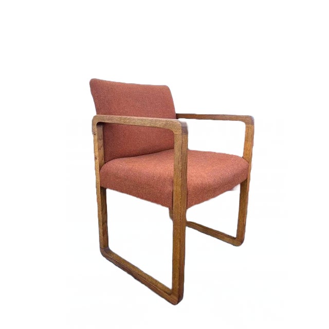 Mid 20th Century Mid Century Wood Frame Occasional Armchair For Sale - Image 10 of 10