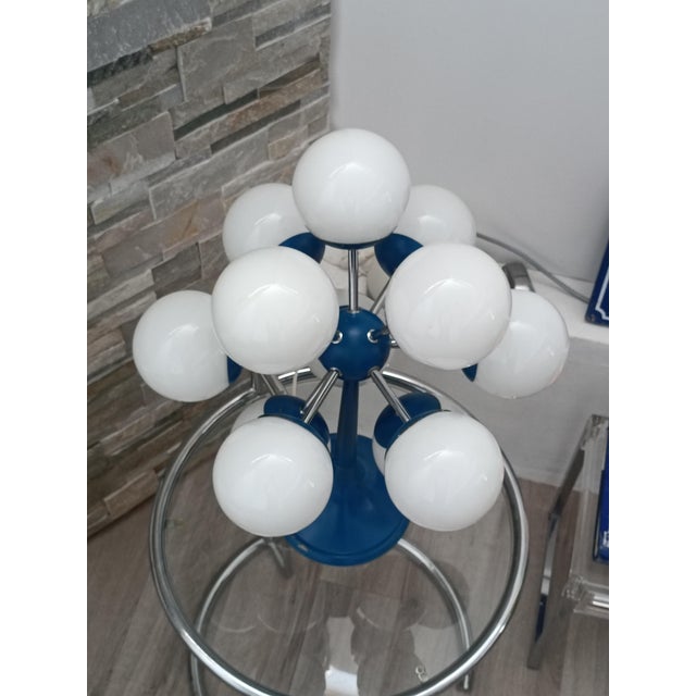 Space Age Sputnik Atomic 12-Globe Table Lamp, 1970s For Sale - Image 4 of 11