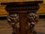 Italian 1800s Walnut Side Table with Lion Motifs and Richly Carved Trestle Base For Sale - Image 11 of 11