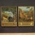 Wood Italian Landscape Painting with Characters, 20th-Century, Oil on Masonite, Framed For Sale - Image 7 of 13