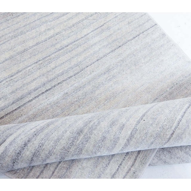 Modern Hand-Knotted Solid Runner by Doris Leslie Blau Size: 3'0" × 12'3" (91 × 373 cm) Soft yet structured, this modern...