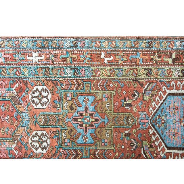 Early 20th Century Early 20th Century Heriz Runner For Sale - Image 5 of 15