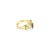 Garnet, Opal, Peridot, Cubic Zirconia Ring with Rope Design, Size 3 For Sale - Image 4 of 5