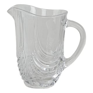Vintage Italian Crystal Jug, 1970s For Sale