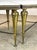 Mid 20th Century French Neoclassical Regency Style Tripartite X-Base Brass & Carrara Marble Tables For Sale In New York - Image 6 of 12
