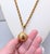 Mid-Century Modern Vintage Signed Monet Book Piece Goldtone Pendant Necklace, 1961 For Sale - Image 3 of 10
