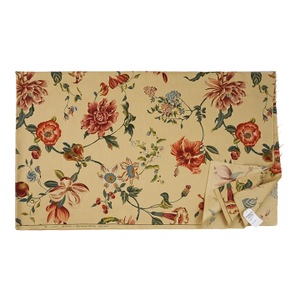 Brunschwig & Fils “Kyoto” Exotic Flowers & Fruits Fabric – 2.4 Yds – Hand-Printed Luxury Textile