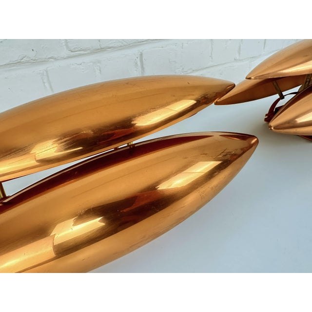 1970s Copper Kastor Wall Lamps by Jo Hammerborg for Fog & Mørup, 1960s, Set of 2 For Sale - Image 5 of 15