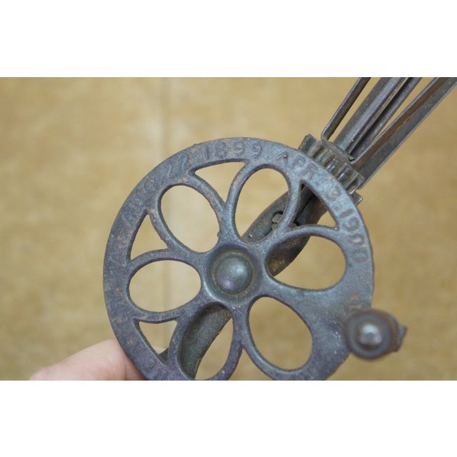 5 Antique Assorted Kitchen Tools French Fry Cutter Egg Beater Cabbage Slicer For Sale - Image 14 of 17