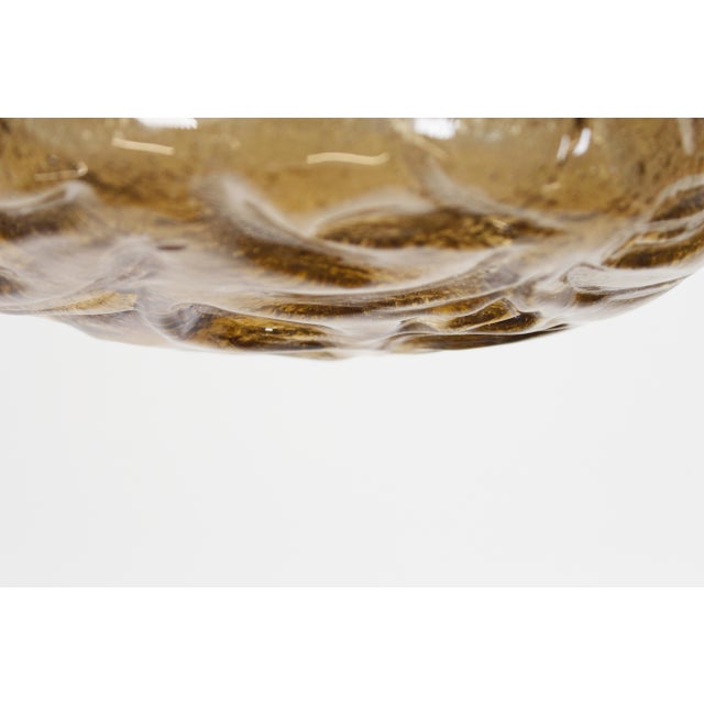 1970s Amber Glass Ceiling Lamp from RZB Leuchten, 1970s For Sale - Image 5 of 9