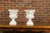 Ceramic Pair of Blanc de Chine Midcentury Urns with Rams Heads and Ivy Leaves For Sale - Image 7 of 12
