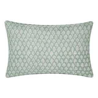 Scopello Floral Pillow Cover in Aqua, 20x20 Pillow For Sale