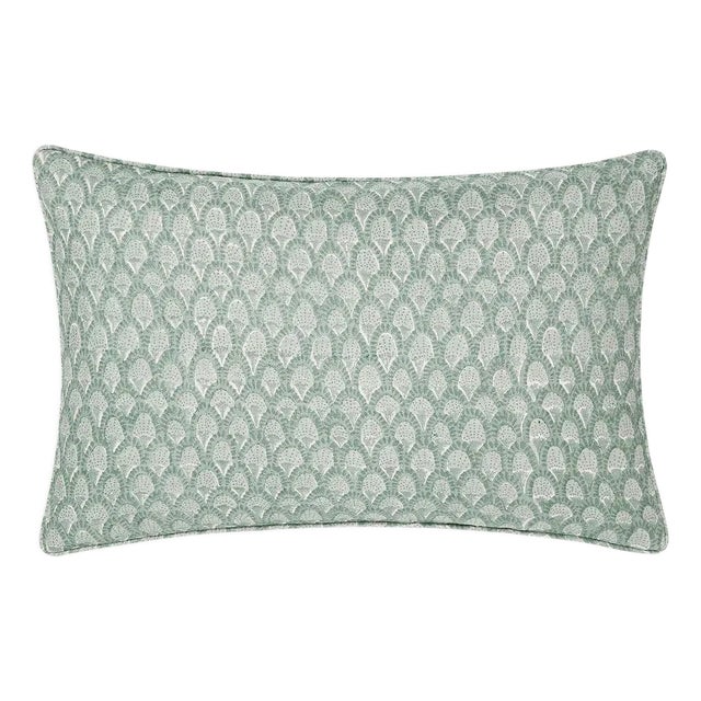 Scopello Floral Pillow Cover in Aqua, 20x20 Pillow For Sale