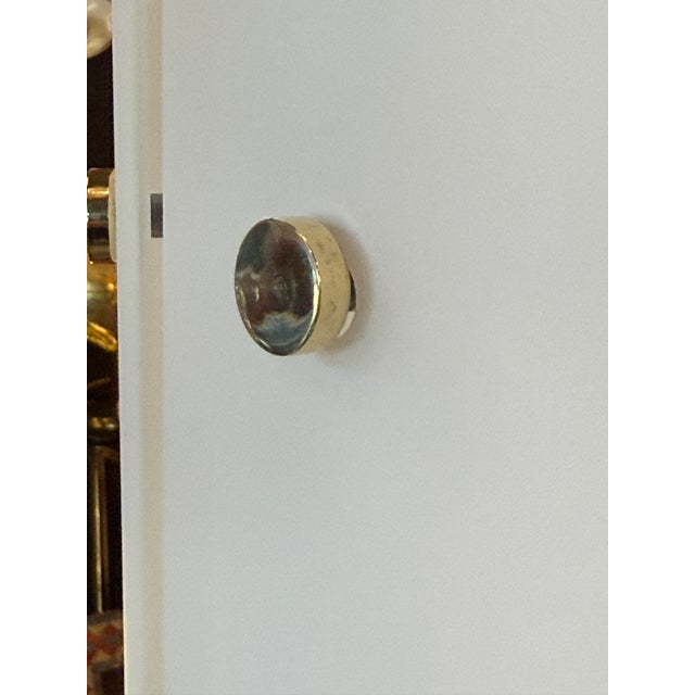 Angelo Lelii Opaline Glass Floor Lamp, Italy 1950 For Sale - Image 11 of 18