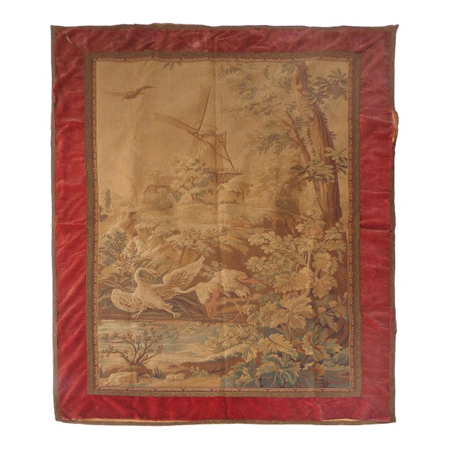 1920s Vintage Tapestry Wall Hanging For Sale