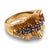 1940s 1940s Retro Sapphire 14k Yellow Gold Ring, Size 6.5 For Sale - Image 5 of 6
