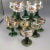 Emerald Green Beehive Stem German Souvenir Goblets-Set of 13 For Sale - Image 13 of 13