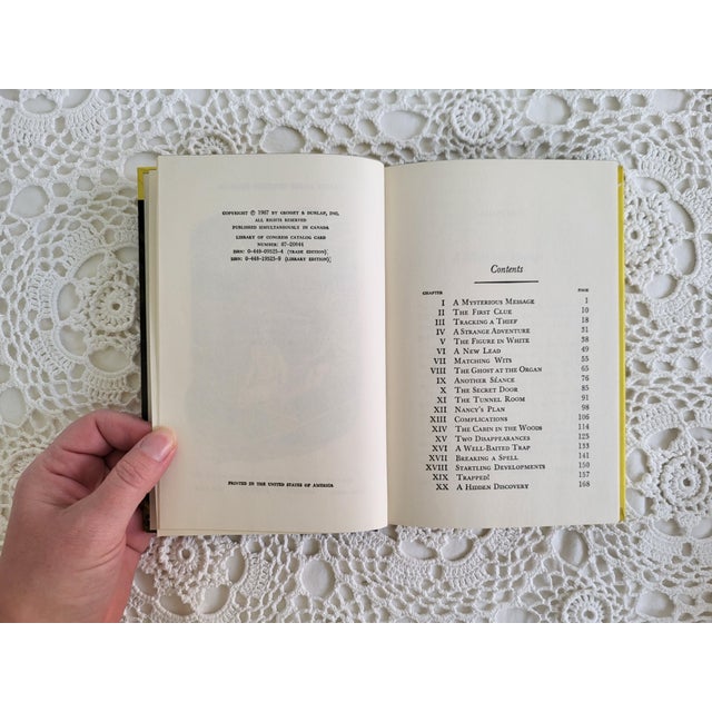 Yellow Set of 4 Vintage Nancy Drew Books For Sale - Image 8 of 9