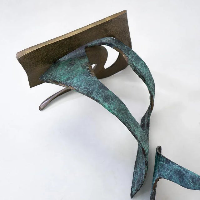 Swiss Brutalist Glass Top Coffee Table, 1980s For Sale - Image 6 of 13