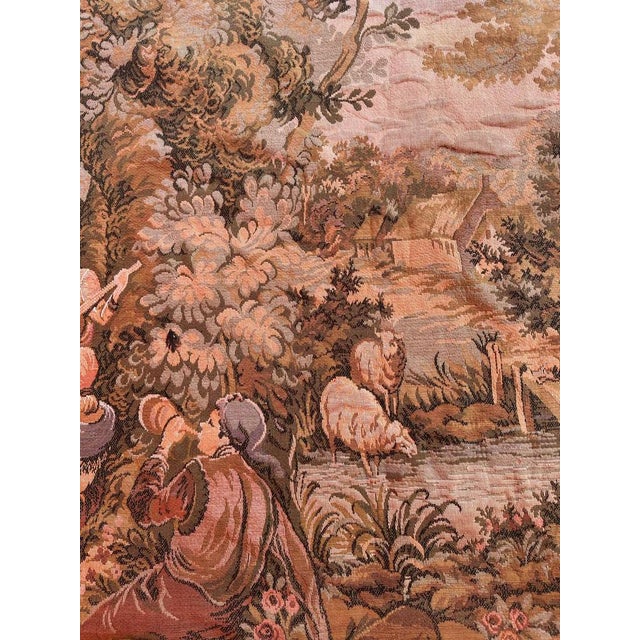 Vintage Aubusson Jaquar Tapestry, 1970s For Sale - Image 3 of 18