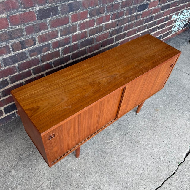 Mid 20th Century Mid Century Modern Teak Credenza For Sale - Image 5 of 11