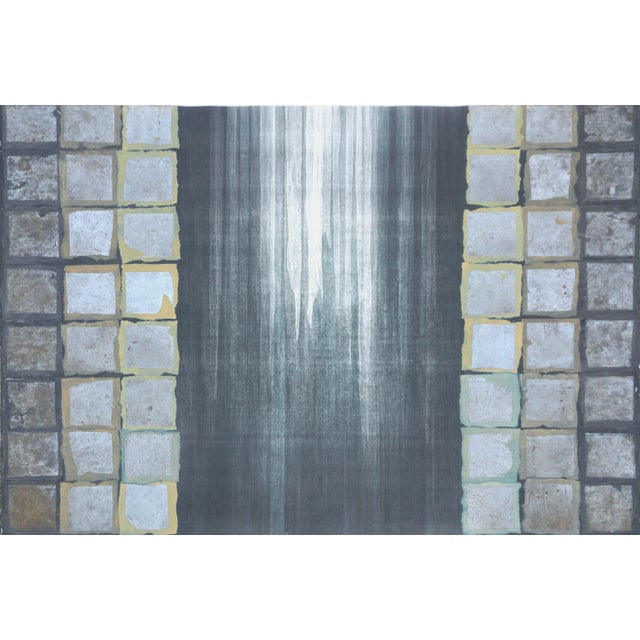 Abstract Large Scale Arts & Craft Style Vertical Triptych by Patricia A. Pearce For Sale - Image 3 of 4